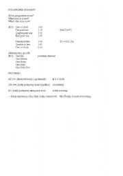 English Worksheet: telling the time