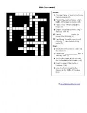 English worksheet: Crossword- William the Conquerer