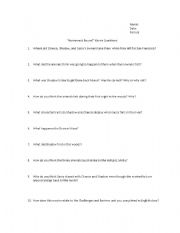 English Worksheet: Homeward Bound Questions