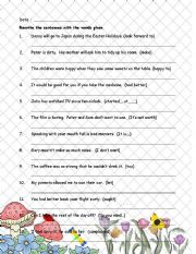 English Worksheet: Gerunds & Infinitives + Answer Key