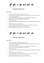 English Worksheet: The one where Chandler gets caught