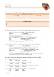 English Worksheet: The Past Simple: construction, usage and exercises.