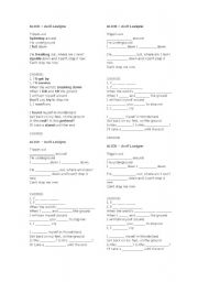 English Worksheet: Avril Lavigne song