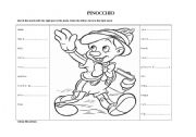 English Worksheet: Pinocchio