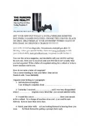 English worksheet: Get your PS3 today!