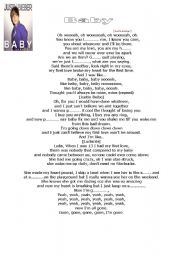 English Worksheet: baby by justin biber