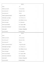 English Worksheet: Match