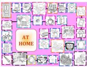 English Worksheet: At home - boardgame