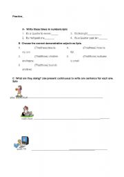 English Worksheet: Pratice