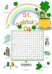 English Worksheet: St. Patricks Day