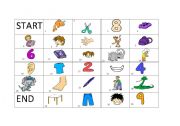 English Worksheet: Vocabulary Board Game