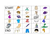 English worksheet: Vocabulary Board Game