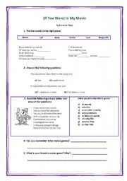 English Worksheet: If you were in my movies - Suzanne Vega