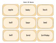 Dolch Nouns  (95 cards)