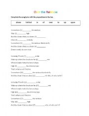 English Worksheet: Prepositions - 