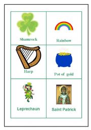 English Worksheet: St Patrick s day flashcards