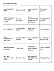 English Worksheet: Crime - Passive dominoes