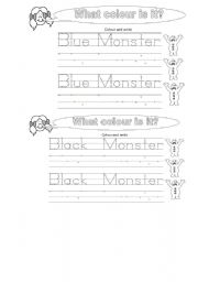 English Worksheet: colours