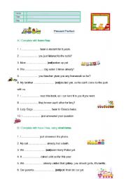 English Worksheet: Present Perfect