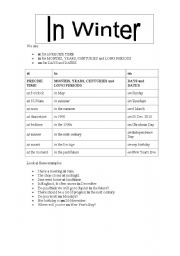 English worksheet: prepositions