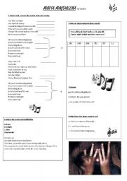 English Worksheet: Maria Magdalena