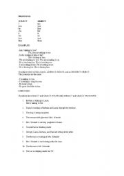 English Worksheet: Pronouns