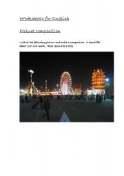 English worksheet: Picture composition