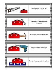 English Worksheet: Fathers Day Preposition Dominoes Part 2 (with Memory Cards and Simple Matching Worksheets)