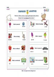 English worksheet: adjectives