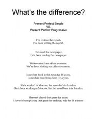 English worksheet: Present Perfect Continuous