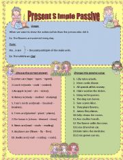 English Worksheet: present simple passive