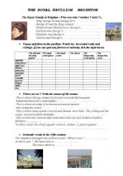 English Worksheet: The Royal Pavilion in Brighton 