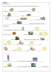 English Worksheet: Picture letter