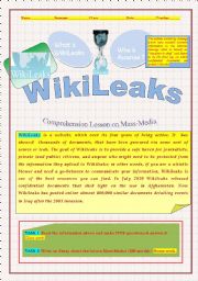 Wikileaks: Reading and comprehension lesson 2011