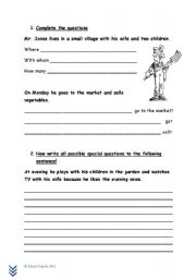 English worksheet: Mr. Jones Day