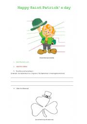 St Patricks leprechaun body and clothes