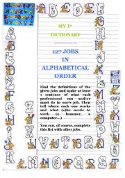 127 jobs in alphabetical order and exercises- part 1/2 of the file