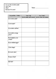 English Worksheet: Find someone who...