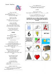 English Worksheet: FIREWORK  by Kate Perry (Key included)