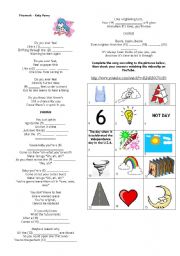 English Worksheet: FIREWORK  by Kate Perry (Key included)