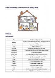 English Worksheet: Pictionary - Rooms and furniture