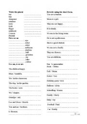 English worksheet: test