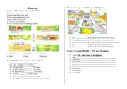 English Worksheet: PREPOSITIONS OF PLACE/ IMPERATIVE FORM