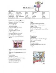 English Worksheet: The Hairdresser