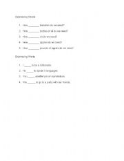 English Worksheet: Quick Sheet for Expressing Wants/Needs