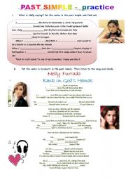 English Worksheet: Past simple with Nelly Furtado
