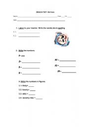 English worksheet: Vocabulary Revision