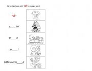 English Worksheet: Fill in the blanks - ai words