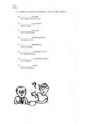 English Worksheet: WH QUESTIONS