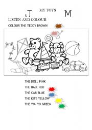 English Worksheet: MY TOYS